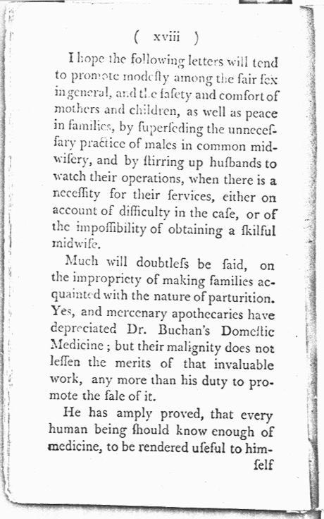 Man-Midwifery Dissected; or, the Obstetric Family Instructor Preface page xviii. Choose 'View Text' (at top) for faster download.