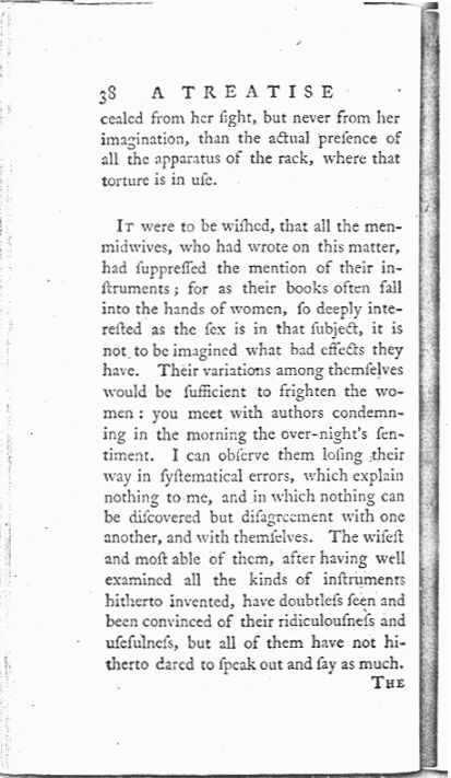A Treatise on the Art of Midwifery, Setting Forth Various Abuses Therein, Especially as to the Practice with Instruments Page 38. Choose 'View Text' (at top) for faster download.