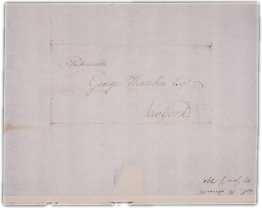 Letter to George Thatcher in Boston Envelope. Choose 'View Text' (at top) for faster download.