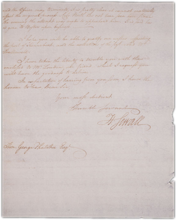 Letter to George Thatcher in Boston Page 2. Choose 'View Text' (at top) for faster download.
