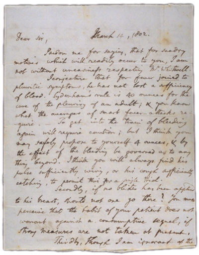 Letters from Benjamin Vaughn to Dr. Page March 14, 1802 Page 1. Choose 'View Text' (at top) for faster download.