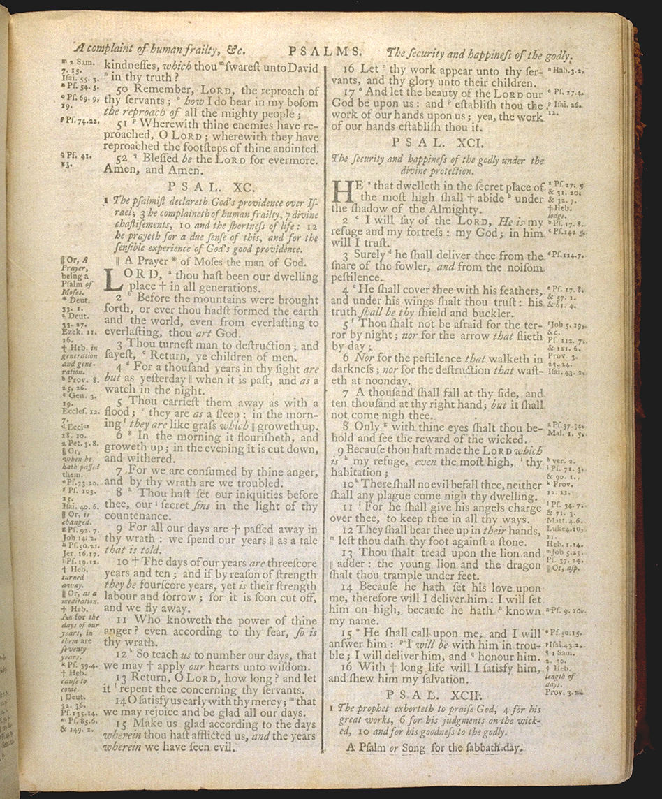 The Holy Bible, King James version Psalm 90. Choose 'View Text' (at top) for faster download.