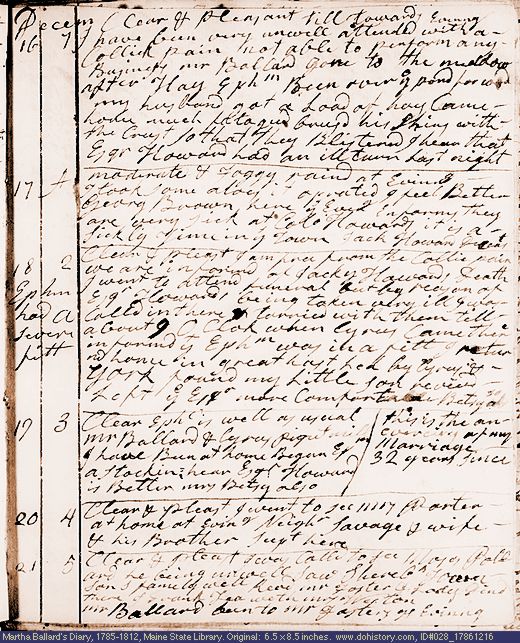 Dec. 16-21, 1786 diary page (image, 137K). Choose 'View Text' (at left) for faster download.