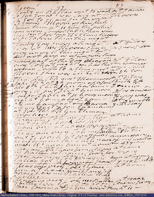 Dec. 14-23, 1797 diary page (image, 126K). Choose 'View Text' (at left) for faster download.