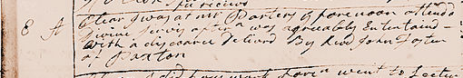 Diary entry for Oct. 8, 1786. View Text (link at top) to see text version.