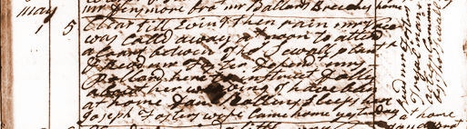 Diary entry for May 1, 1788. View Text (link at top) to see text version.