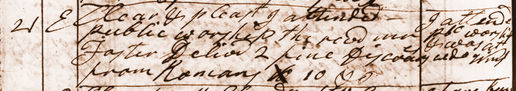 Diary entry for Sep. 21, 1788. View Text (link at top) to see text version.