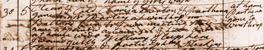 Diary entry for Oct. 30, 1788. View Text (link at top) to see text version.