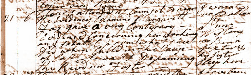Diary entry for Nov. 21, 1788. View Text (link at top) to see text version.