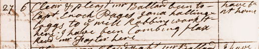 Diary entry for Mar. 27, 1789. View Text (link at top) to see text version.