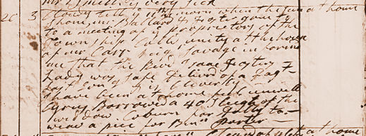 Diary entry for Apr. 20, 1790. View Text (link at top) to see text version.