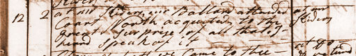 Diary entry for Jul. 12, 1790. View Text (link at top) to see text version.