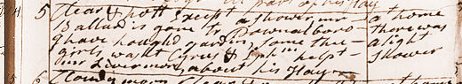 Diary entry for Jul. 14, 1791. View Text (link at top) to see text version.