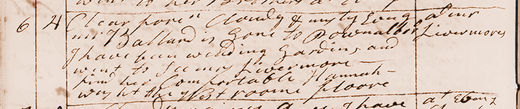 Diary entry for Jun. 6, 1792. View Text (link at top) to see text version.