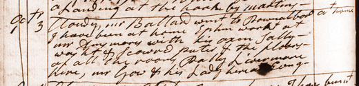 Diary entry for Oct. 1, 1793. View Text (link at top) to see text version.