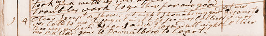 Diary entry for Jul. 9, 1800. View Text (link at top) to see text version.