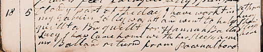 Diary entry for Jun. 18, 1801. View Text (link at top) to see text version.