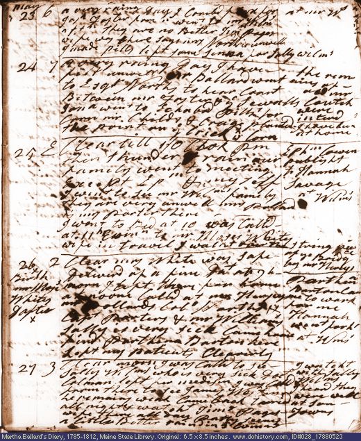 May 23-27, 1788 diary page (image, 134K). Choose 'View Text' (at left) for faster download.